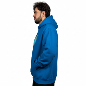 Sweat à capuche personnalisé pour homme en molleton épais 100% coton, fermeture éclair unie, pull-over avec motif imprimé d'hiver, sweat-shirts basiques - Product Image 3