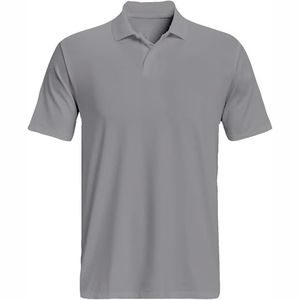 2025 nuevo Color sólido poliéster algodón verano transpirable secado rápido manga corta logotipo personalizado estampado hombres Polo camiseta - Product Image 2