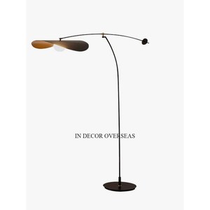 ขาตั้งโลหะชุบทองสำหรับนักออกแบบดอกไม้และใบไม้สีขาวโคมไฟตั้งโต๊ะตกแต่งบ้านห้องนั่งเล่น - Product Image 3