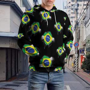 Sweat-shirts à capuche de sport 2026 Match de football du Brésil Femmes et hommes Sweat-shirts à manches longues personnalisés Survêtement Sweat-shirt à capuche - Product Image 6