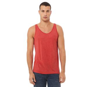 Bela toile rouge couleur Logos personnalisés hommes entraînement débardeur hommes Muscle unisexe Gym débardeur personnalisé sans manches respirant T-shirt - Product Image 4