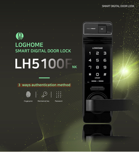 Evernet LH5100F-NK Thông Minh Kỹ Thuật Số Cửa Khóa Mật Khẩu Key Ngón Tay In Công Nhận An Ninh Lỗ Mộng Cửa Từ Hàn Quốc - Product Image 3