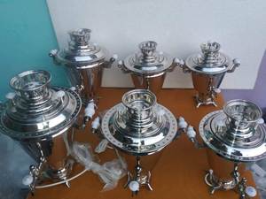 Samovar ruso de latón grabado y porcelana, recuerdo de buena calidad, precio al por mayor, samovar ruso - Product Image 5