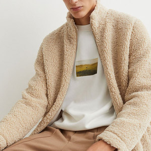 Vestes Sherpa pour hommes, design de marque, vêtements d'hiver pour la rue, coupe classique, couleur personnalisée, impression numérique, tenue tendance - Product Image 2