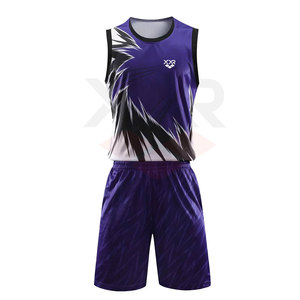 Uniforme de Baloncesto Transpirable de Alta Calidad, Talla Grande, Diseño Personalizado, Antibacterial, Secado Rápido, 100% Poliéster, Logotipo Personalizado, Deportivo - Product Image 1