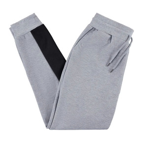 Pantalones transpirables de secado rápido para correr Fitness con cintura elástica, pantalones holgados con patrón sólido - Product Image 1