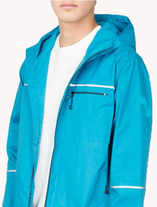 แจ็คเก็ตกันลมผู้ชายแบบกันน้ำสั่งทำขายส่ง 100% โพลีเอสเตอร์ แจ็คเก็ตบอมเบอร์พาร์กาผู้ชาย - Product Image 2