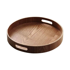 Plateau de service rond en bois de manguier naturel pour la cuisine et la maison Plateau de service alimentaire pour les fournitures de restaurant et d'hôtel - Product Image 6