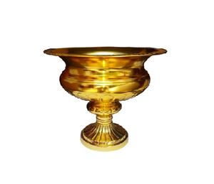 Urne à fleurs en aluminium pour la décoration de la maison, décoration intérieure et extérieure, urne à fleurs dorée pour Noël - Product Image 1