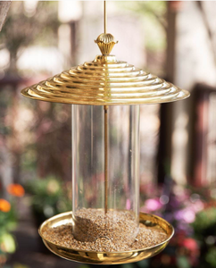 Ak Brass Increíble comedero decorativo para pájaros de metal para colgar al aire libre para pájaros Jardín - Product Image 3