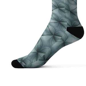 Calcetines de sublimación para hombre de material duradero disponibles en venta al por mayor logotipo personalizado/colores calcetines de sublimación para hombre antiarrugas - Product Image 2