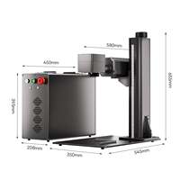 Graveur laser à fibre JPT MOPA haute rigidité 60W 100W 200W, refroidi par air, de table, nouveau, compatible AI/DXF/PLT/DST, pour acrylique, pierre, métal, cuir