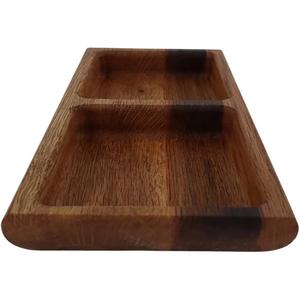 Plateau en bois personnalisé de haute qualité Plateau de service en bois d'acacia naturel écologique multi-cloison pour les fêtes de cuisine - Product Image 3