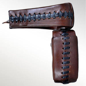 Paire d'étriers en cuir de selle occidentale de qualité supérieure équitation baril course sentier équitation rodéo utilisation équestre - Product Image 5