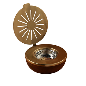 Brûleur d'encens en métal de qualité supérieure de nouveau design avec Base en bois Bakhoor brûlant un brûleur d'encens élégant fabriqué à la main - Product Image 5