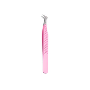 Professional Stainless Steel Beauty Tools With Low MOQ Premium Quality Stainless Steel Reusable Eyelash Tweezers - Product Image 1
