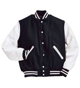 Chaquetas de hombre con estampado personalizado chaqueta de béisbol de manga larga para hombre chaquetas universitarias con letras lisas en blanco para hombre - Product Image 5
