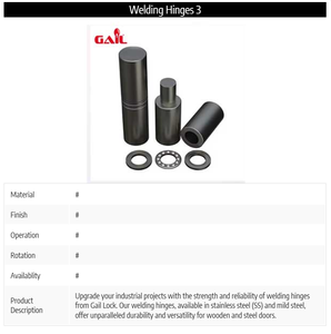 Bisagras de soldadura de metal de calidad superior diseñadas para un movimiento suave y un rendimiento de larga duración en puertas grandes de la India - Product Image 6