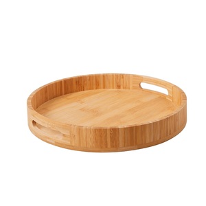 Plateau de service en bois tendance pour la décoration de table de mariage, avec poignée en métal, vaisselle décorative pour restaurant - Product Image 5