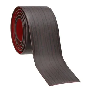 Tira de transición autoadhesiva para suelo de diseño moderno, vinilo de 3,3 'x 1,6 "con rodapié de nogal negro, accesorios para suelo de aluminio - Product Image 1