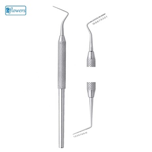 Exploradores Dentales de Alta Calidad, Sonda Puntiaguda de Acero Inoxidable con Mango de Una Sola Extremidad, en Stock - Product Image 1