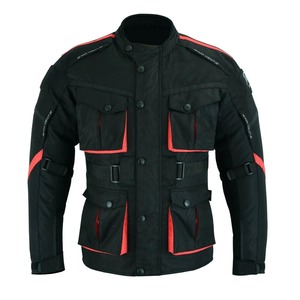 Nouvelle veste de MOTO de course CORDURA avec MEMBRANE imperméable et respirante avec des PROTECTIONS certifiées CE - Product Image 1