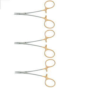 Portaagujas Quirúrgico Manual Reutilizable de Acero Inoxidable con Carburo de Tungsteno, con Sierra Cruzada de 13 cm, de Alta Calidad, Venta al por Mayor B2B - Product Image 3