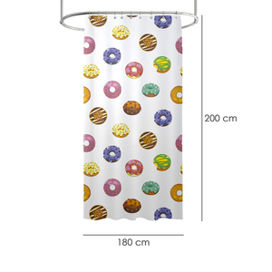 Tenda Doccia Donuts 180x200 cm. Impermeabile - Product Image 2