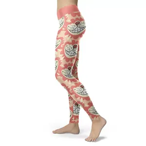 Custom Printed Lace Yoga <b>Leggings</b> Elastic Waist Women Fitness Gym High Waist Colorful New Design Breathable Workout Pants - Product Image 5