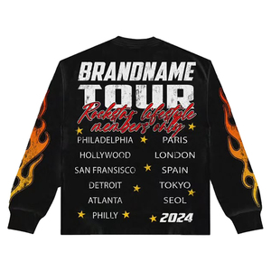 Vente en gros de logo de marque personnalisé sérigraphie sur tout Design Top Collection Hiver Mode Plus Size Respirant Léger - Product Image 4