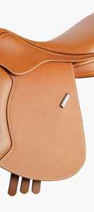 2025 Premium Genuine Leather English Racing Jumping Horse Saddle Western Style with Wood Tree Multiple Sizes Colors Available - Product Image 3