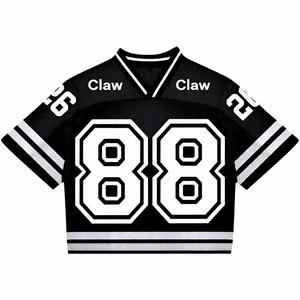 Retro Jerseys Streetwear American Mesh T Shirt Jersey Lightweight Oversized Boxy Fit Football <b>Tshirt</b> Jersey - Product Image 1