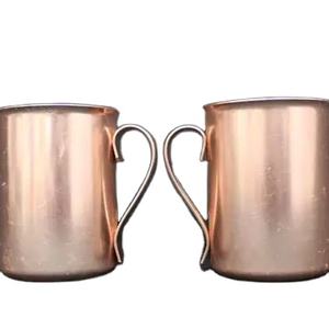 ชุดแก้วทองแดงโบราณสองชุดเครื่องครัวเป็นมิตรกับสิ่งแวดล้อมใช้อุปกรณ์เสริมแก้วน้ําทองแดงบริสุทธิ์พร้อมที่จับขายร้อน - Product Image 1