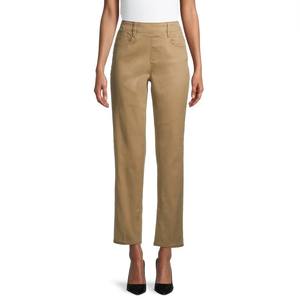 Pantalones de Vestir de Lona Transpirables de Alta Calidad, Cómodos, Casuales, para Oficina, Trabajo, con Botones, Corte Recto, Frente Plano, Laterales - Product Image 5