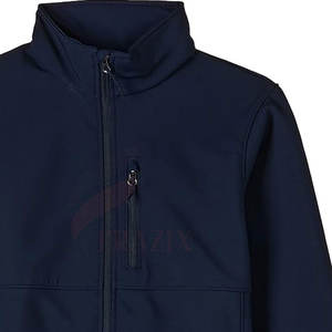 แจ็กเก็ตซอฟต์เชลล์สำหรับผู้ชายเสื้อแจ็กเก็ตกันหนาวคอตั้งดีไซน์แบบกำหนดเอง - Product Image 2