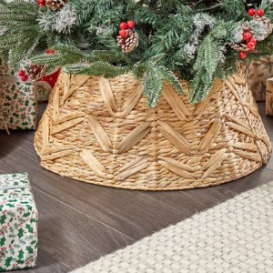 Collier de sapin de Noël en jacinthe d'eau écologique, best-seller, fait à la main, tissé naturellement, jupe de sapin en gros, décoration de vacances - Product Image 4