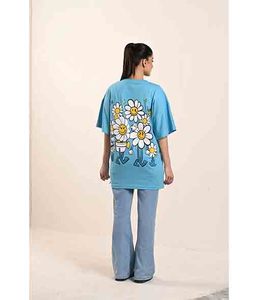 Camiseta de Verano para Mujer, Ecológica, Estampada, Estilo Urbano, Talla Grande - Product Image 1