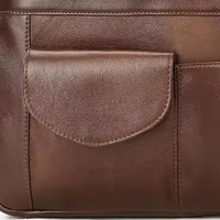 Porte-documents pour ordinateur portable Sac d'affaires design sac à main pour ordinateur portable étanche sac à café sac pour hommes mallette en cuir à faces souples
