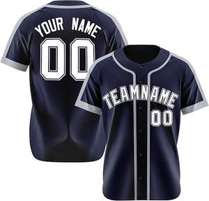 Alto fabricante nuevo estilo mejor Material hombres uniformes de béisbol precio al por mayor todos los tamaños hombres uniformes de béisbol - Product Image 6