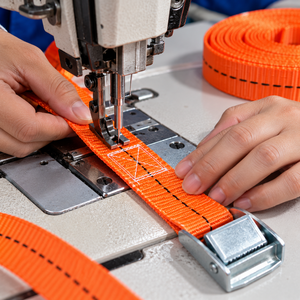 Sangle d'arrimage à boucle à came en polyester haute résistance 25 mm 250 kg sans crochet pour transport de marchandises Fournisseur OEM - Product Image 3