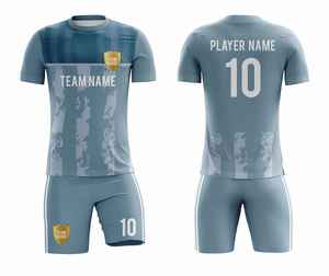 Uniformes de football personnalisés haut de gamme 2026 |   Tenues de football respirantes à impression numérique OEM |   Maillots légers à manches courtes coupe ajustée - Product Image 4