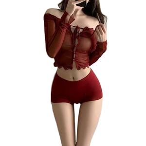 Shorts de Mezclilla Casuales de Cintura Alta para Mujer, Sexy, para Club, Aire Libre, Tallas Grandes, Corte Regular, Transpirables, Impermeables, Estilo Motero con Estampado de Leopardo - Product Image 1