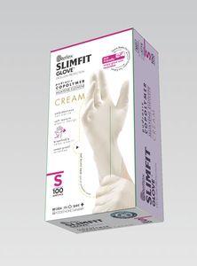 Gants d'examen Copolymère Slimfit écologiques sans poudre pour usage domestique, blancs - Product Image 3
