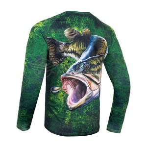 Chemises de performance avec votre propre logo, sublimation, chemises de pêche, 100% polyester, légères - Product Image 5