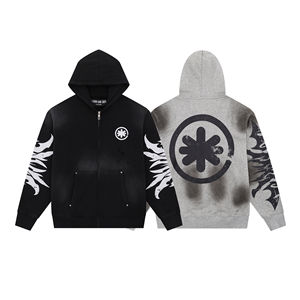 Sudadera con capucha para hombre con estampado en relieve, tejido texturizado y forro polar suave, ideal para el clima frío. - Product Image 1