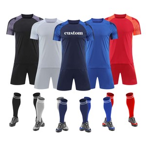 Oferta de Cinco Piezas, Precio Económico, Uniformes de Fútbol para Equipos, Conjunto de Camiseta y Pantalones Cortos de Fútbol, Ropa Deportiva de Entrenamiento Juvenil, Uniformes de Fútbol - Product Image 1