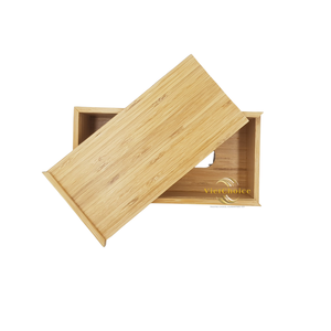 Boîte à mouchoirs en bambou artisanale, porte-mouchoirs écologique pour la salle de bain - Product Image 4