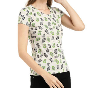 Conçu sur mesure T-shirt pour femme Matériau écologique respirant pour l'été Look imprimé personnalisé - Product Image 2