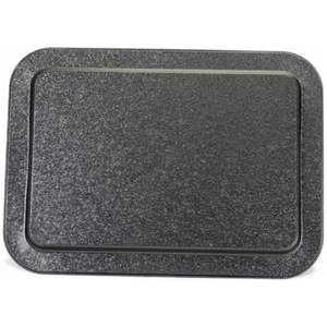 Plateau de service en bois en damier 310x430mm Plateau rectangulaire en métal et bois pour le service des aliments - Product Image 5