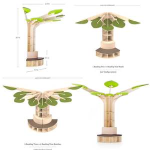 Libreria in Legno Montessori a Forma di Albero con Spazio di Archiviazione per Asili Nido, Scuole dell'Infanzia e Aule di Lettura per Bambini - Product Image 3